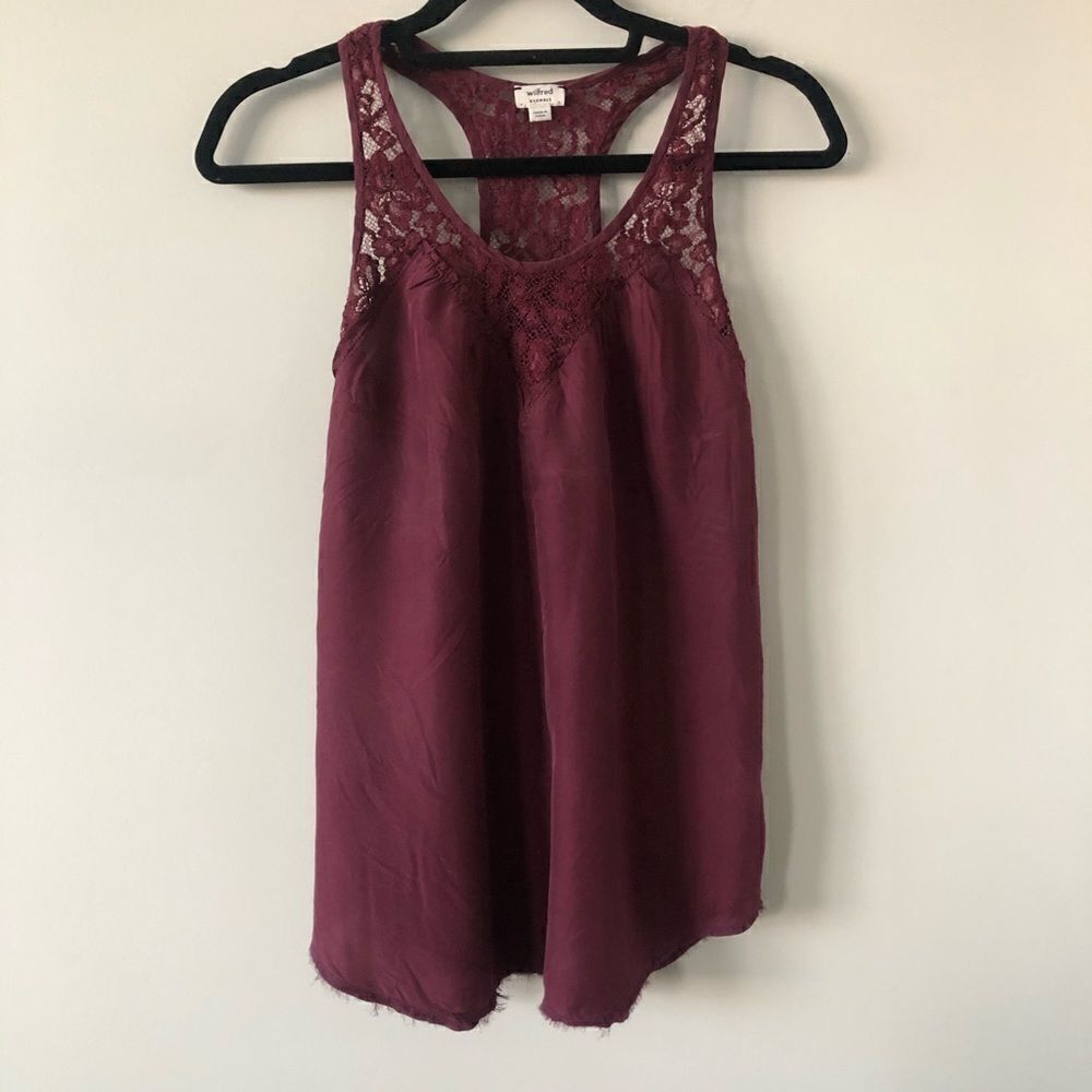 ARITIZA- Wilfred Wine Lace/Silk Cami -XXS